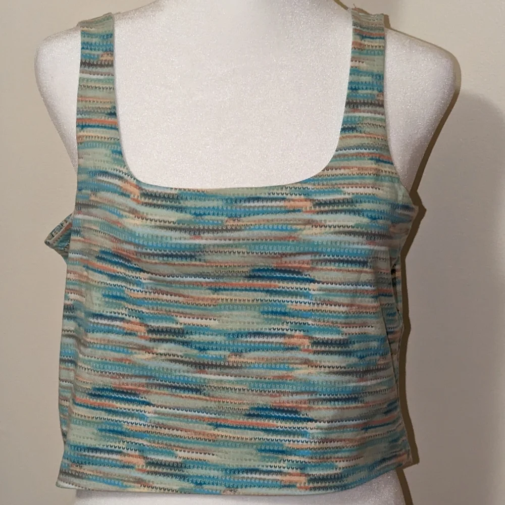 💲Space Dye Cropped Tank Top - NWT Sizes M, XL - Picture 1 of 7
